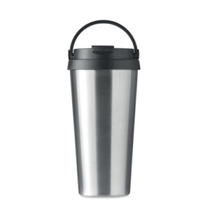 Travel tumbler with lid and integrated handle