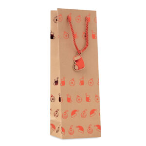 Kraft paper wine gift bag